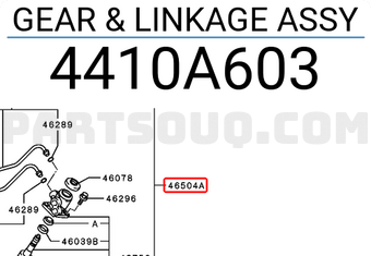 GEAR & LINKAGE ASSY 4410A603 | Mitsubishi Parts | PartSouq