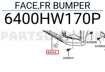 Mitsubishi 6400HW170P FACE,FR BUMPER