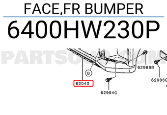 Mitsubishi 6400HW230P FACE,FR BUMPER
