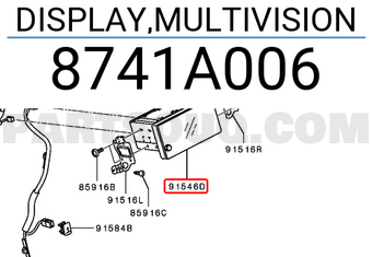 Mitsubishi 8741A006 DISPLAY,MULTIVISION