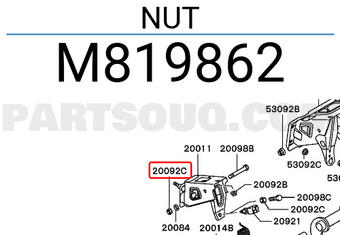 Mitsubishi M819862 NUT