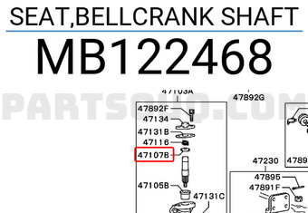 Mitsubishi MB122468 SEAT,BELLCRANK SHAFT