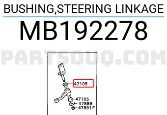Mitsubishi MB192278 BUSHING,STEERING LINKAGE