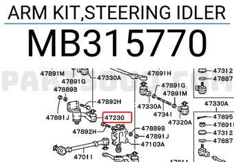 Mitsubishi MB315770 ARM KIT,STEERING IDLER