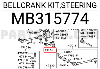 Mitsubishi MB315774 BELLCRANK KIT,STEERING