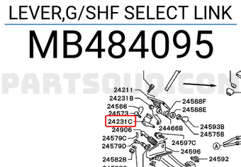 Mitsubishi MB484095 LEVER,G/SHF SELECT LINK