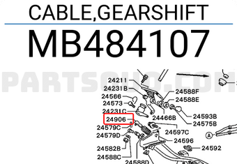 Mitsubishi MB484107 CABLE,GEARSHIFT