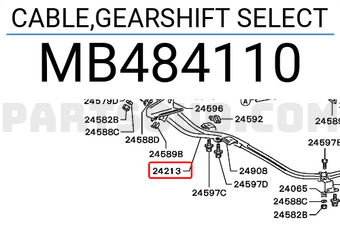 Mitsubishi MB484110 CABLE,GEARSHIFT SELECT