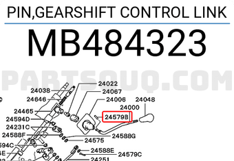 Mitsubishi MB484323 PIN,GEARSHIFT CONTROL LINK