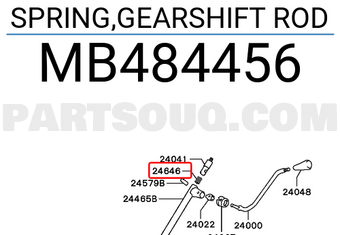 Mitsubishi MB484456 SPRING,GEARSHIFT ROD