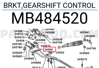 Mitsubishi MB484520 BRKT,GEARSHIFT CONTROL