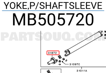 YOKE,PROP SHAFT SLEEVE,RR MR196133 | Mitsubishi Parts | PartSouq