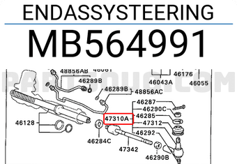Mitsubishi MB564991 ENDASSYSTEERING
