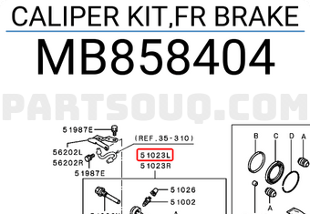 Mitsubishi MB858404 CALIPER KIT,FR BRAKE