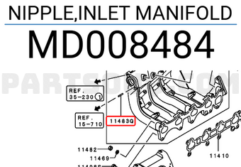 Mitsubishi MD008484 NIPPLE,INLET MANIFOLD