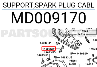 Mitsubishi MD009170 SUPPORT,SPARK PLUG CABL