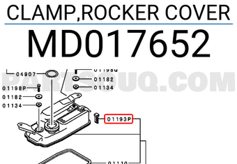 Mitsubishi MD017652 CLAMP,ROCKER COVER