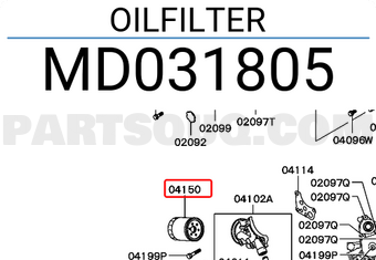 Mitsubishi MD031805 OILFILTER