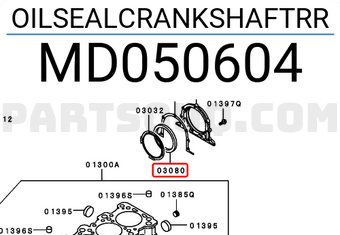Mitsubishi MD050604 OILSEALCRANKSHAFTRR