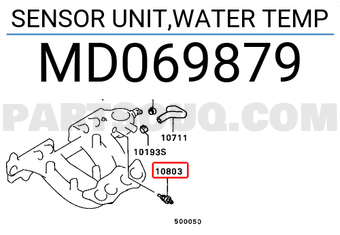 Mitsubishi MD069879 SENSOR UNIT,WATER TEMP
