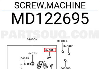 Mitsubishi MD122695 SCREW,MACHINE