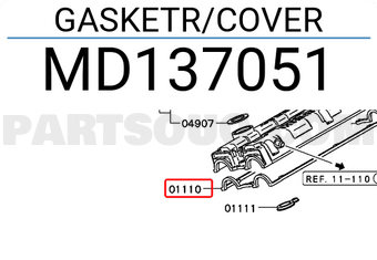 Mitsubishi MD137051 GASKETR/COVER