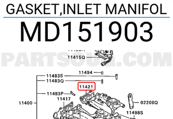 Mitsubishi MD151903 GASKET,INLET MANIFOL