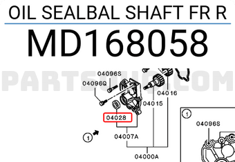 Mitsubishi MD168058 OIL SEALBAL SHAFT FR R