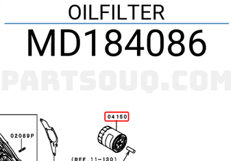 Mitsubishi MD184086 OILFILTER