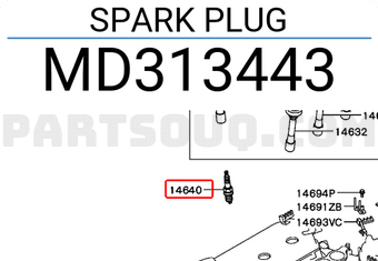Mitsubishi MD313443 SPARK PLUG