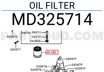 Mitsubishi MD325714 OIL FILTER