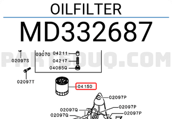 Mitsubishi MD332687 OILFILTER