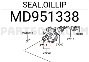 Mitsubishi MD951338 SEAL,OILLIP
