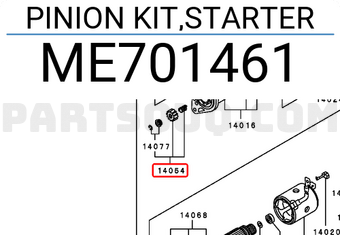 Mitsubishi ME701461 PINION KIT,STARTER