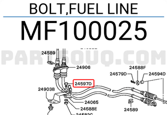 Mitsubishi MF100025 BOLT,FUEL LINE