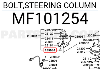 Mitsubishi MF101254 BOLT,STEERING COLUMN