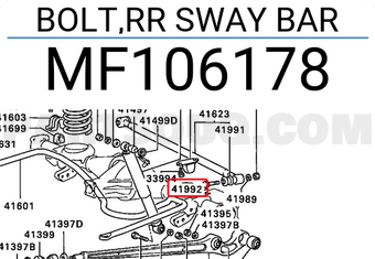 Mitsubishi MF106178 BOLT,RR SWAY BAR