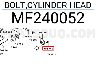 Mitsubishi MF240052 BOLT,CYLINDER HEAD
