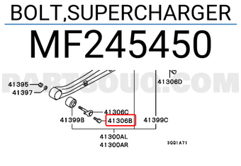 Mitsubishi MF245450 BOLT,SUPERCHARGER