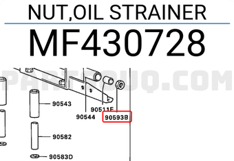 Mitsubishi MF430728 NUT,OIL STRAINER