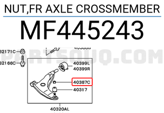 Mitsubishi MF445243 NUT,FR AXLE CROSSMEMBER