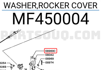 Mitsubishi MF450004 WASHER,ROCKER COVER