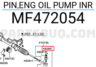 Mitsubishi MF472054 PIN,ENG OIL PUMP INR