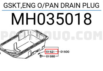 Mitsubishi MH035018 GSKT,ENG O/PAN DRAIN PLUG