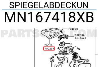 SPIEGELABDECKUN MN167418XB | Mitsubishi Parts | PartSouq