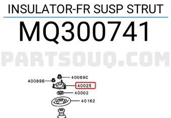 Mitsubishi MQ300741 INSULATOR-FR SUSP STRUT