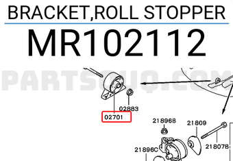 BRACKET,ROLL STOPPER MR102112 | Mitsubishi Parts | PartSouq