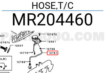 Mitsubishi MR204460 HOSE,T/C
