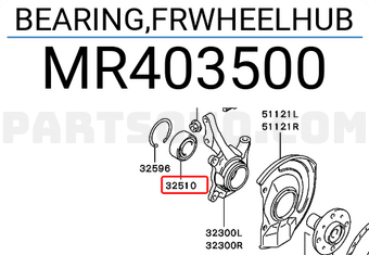 BEARING,FR WHEEL HUB 3885A001 | Mitsubishi Parts | PartSouq