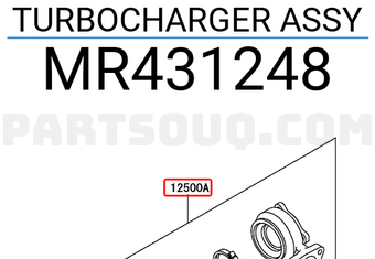 Mitsubishi MR431248 TURBOCHARGER ASSY
